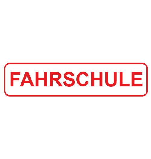 Magnetschild 30x7,5cm Fahrschule