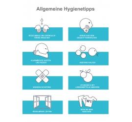 Aufkleber Hygienetipps A4