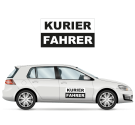 Haftfolie 'Kurierfahrer' 30 x 16cm